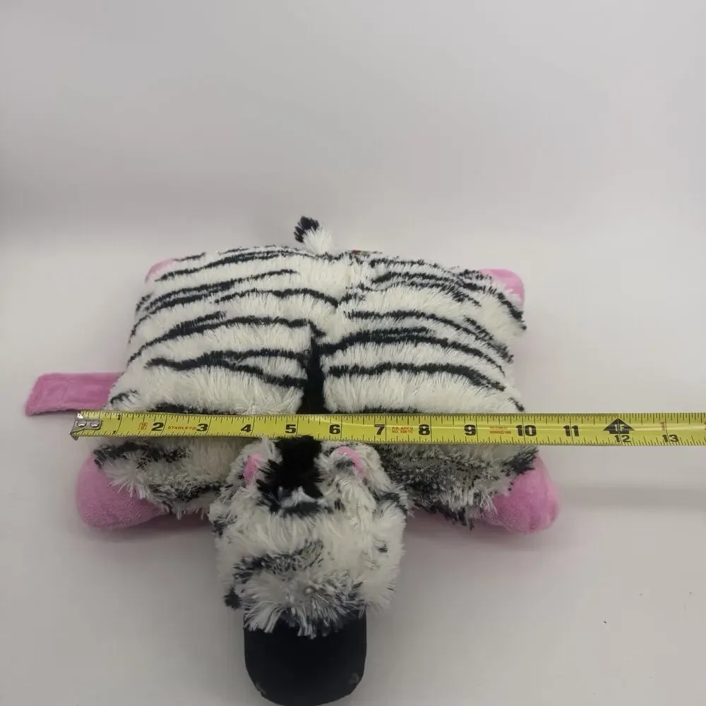 Pillow Pets Zebra Plush 2010 Original Black White Pink Retired